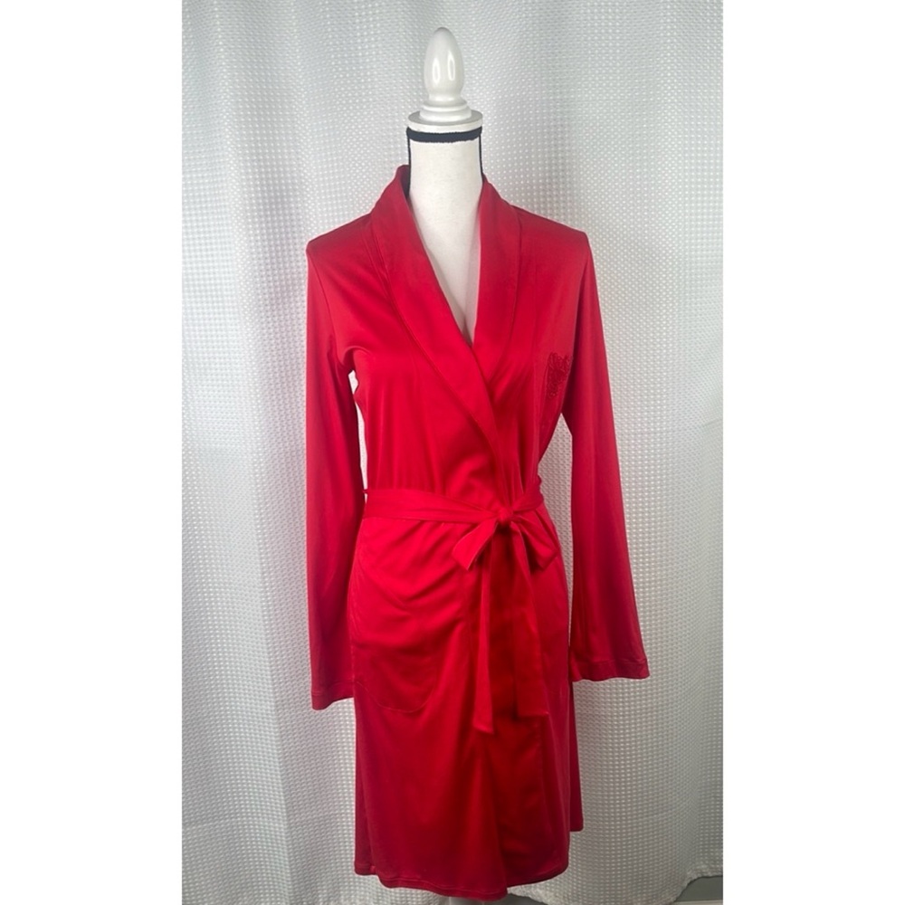 Hanro Of Switzerland Dressing Gown Robe Bathrobe Wrap Belt Sz XS